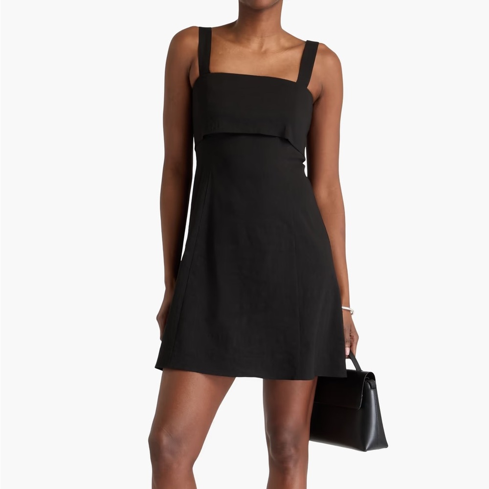 Theory Black Sleeveless Sheath Mini Dress
